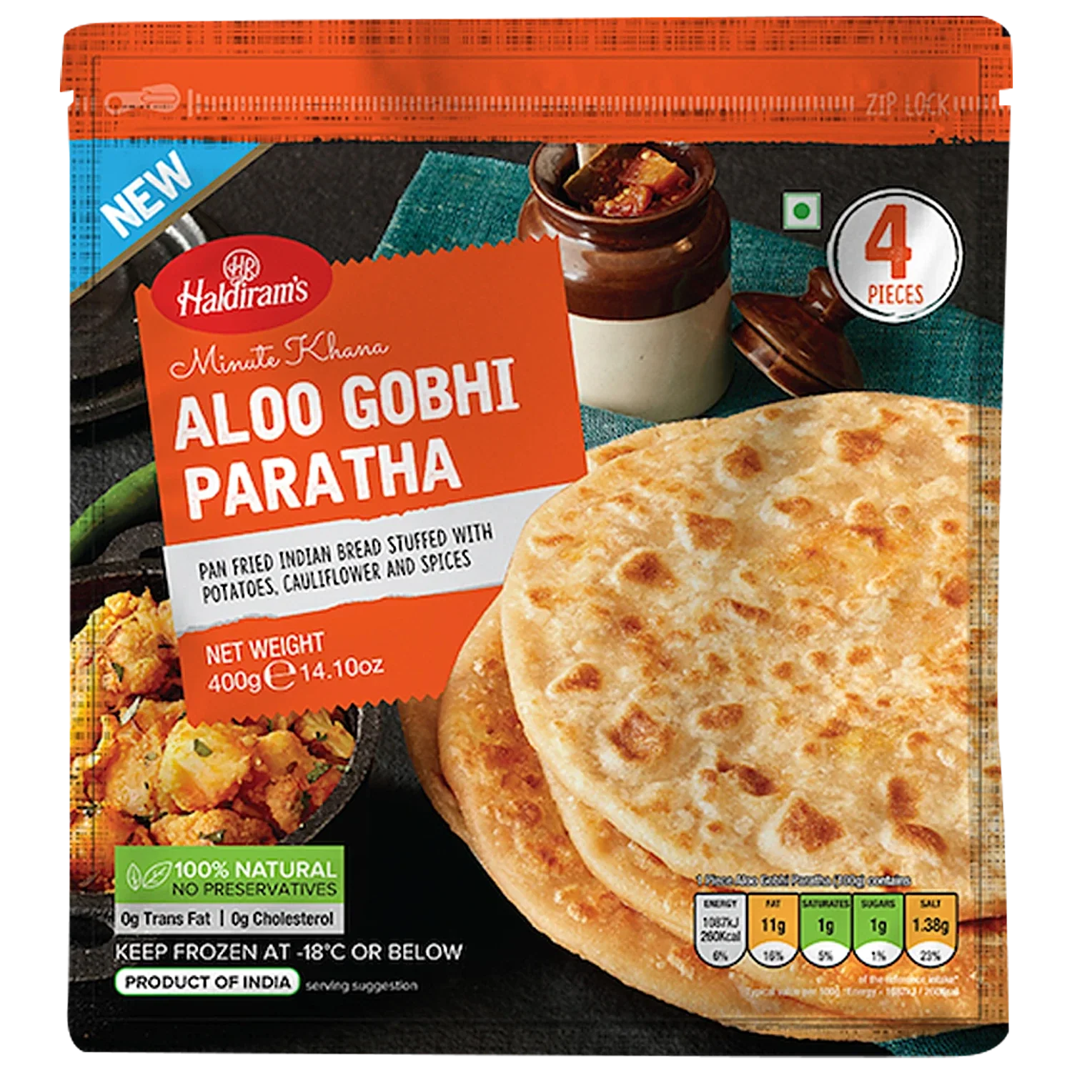 Haldiram Aloo Gobi Paratha 400 g