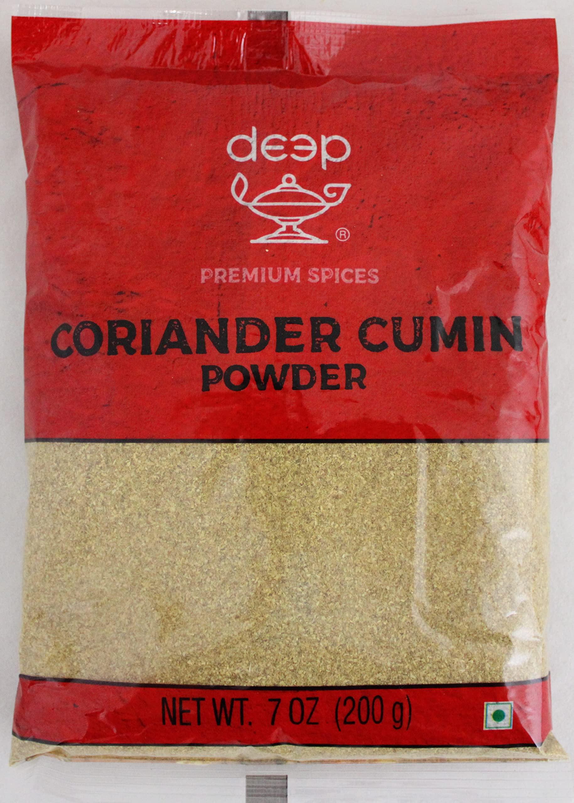 Deep Coriander  Cumin Powder 7oz - Indian Spices & Groceries