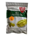 Package of Kitchen Trend Amla powder with green amla berries on a white background
