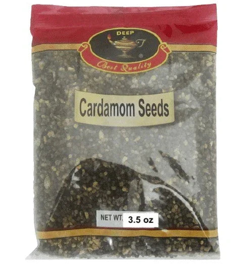 Deep Cardamom Seeds 3.5 Oz - Indian Spices & Groceries
