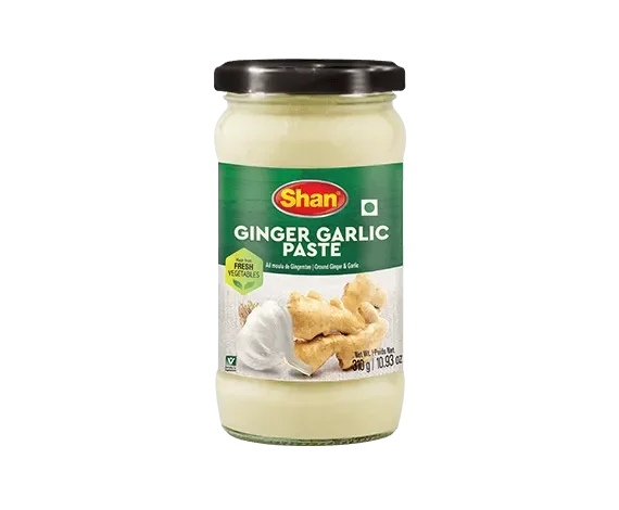 Jar of Shan Ginger Garlic Paste on a white background