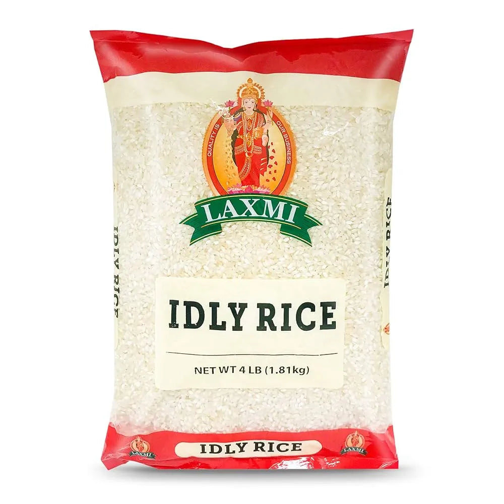 Bag of Laxmi Idly Rice on a white background
