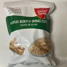 Package of Lotus Roots Ring Cut by Kitchen Xpress on a white background