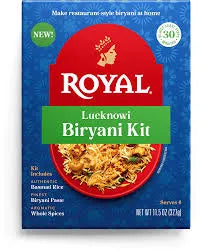 Royal Lucknowi Biryani Kit packaging on a white background