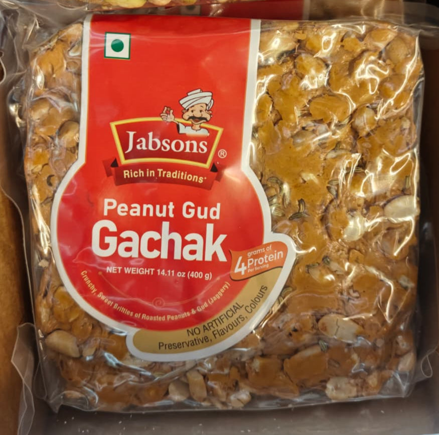 Packaged snack with Jabsons label in a store setting