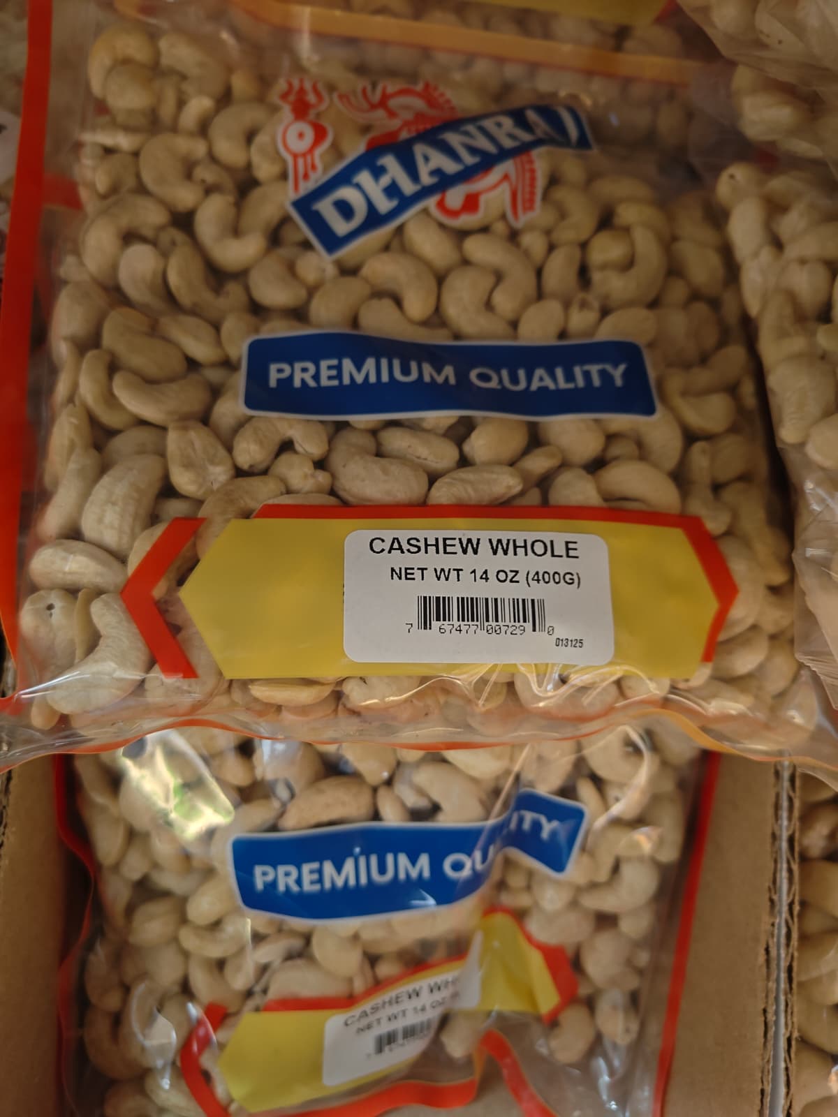 Dhanraaj Premium Quality Cashew Whole 400 g