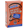 Box of Deggi Mirchi chili powder with a red and orange design.