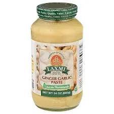 Jar of Amul Ginger Garlic Paste with label on a white background