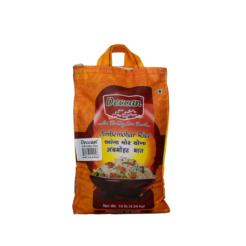 Deccan Ambemohar Rice bag on a white background