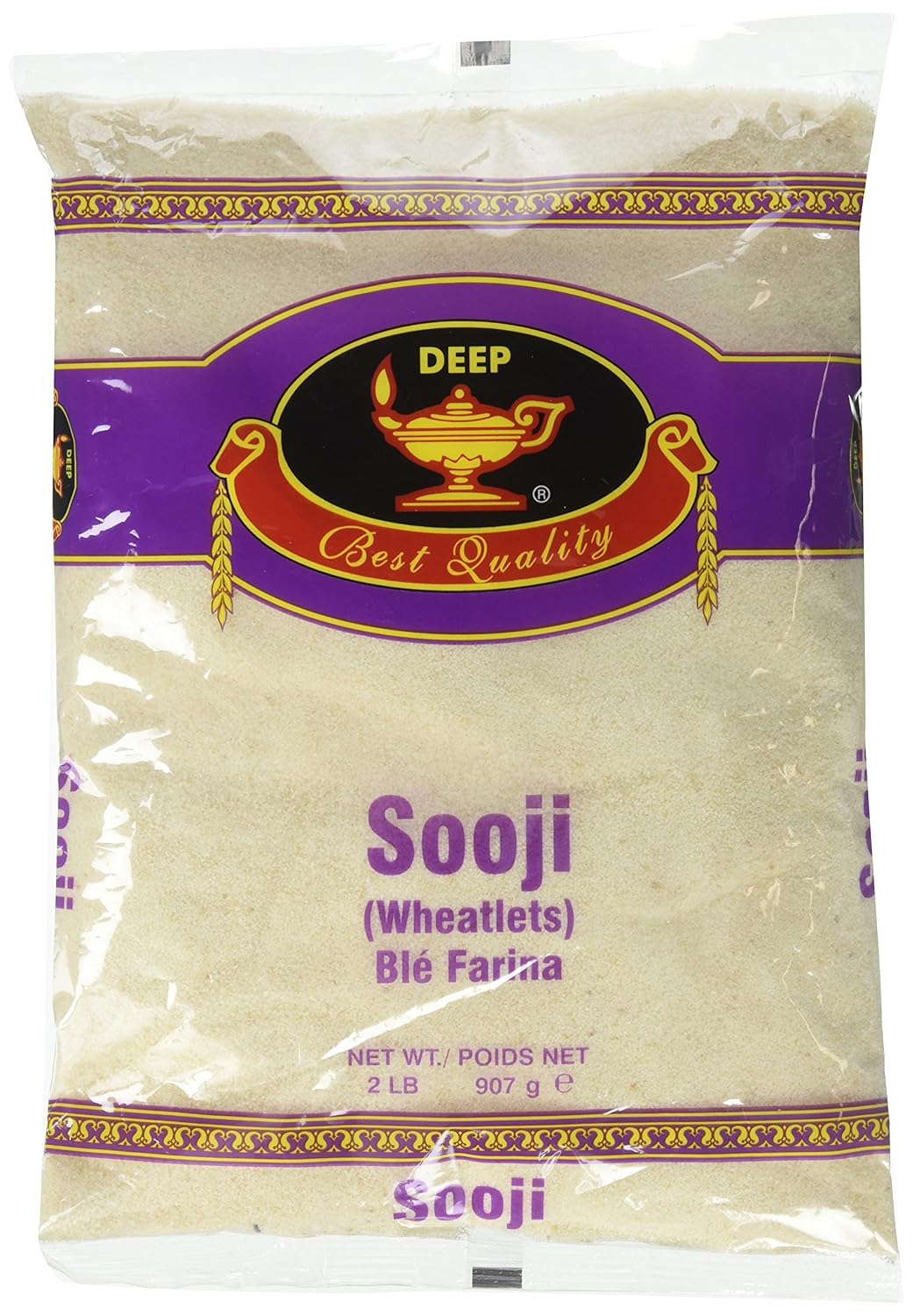 Package of Deep Sooji wheatlets on a white background